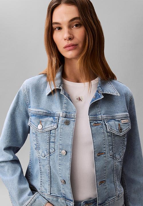 Calvin Klein - Long sleeve classic trucker coastal light - coastal light