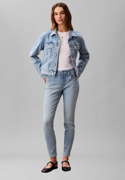 Calvin Klein - Long sleeve classic trucker coastal light - coastal light