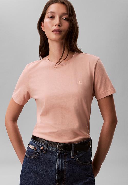 Calvin Klein - Short sleeve monogram crew tee - tuscan wind