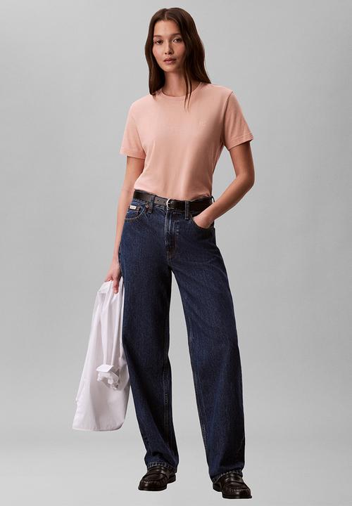Calvin Klein - Short sleeve monogram crew tee - tuscan wind