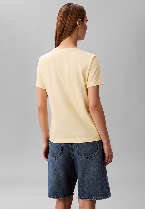 Calvin Klein - Short sleeve monogram crew tee - french vanilla