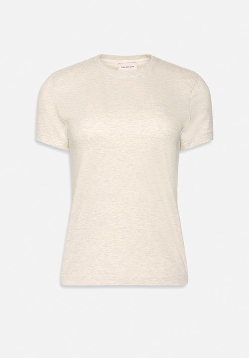 Calvin Klein - Short sleeve monogram crew tee - grey heather
