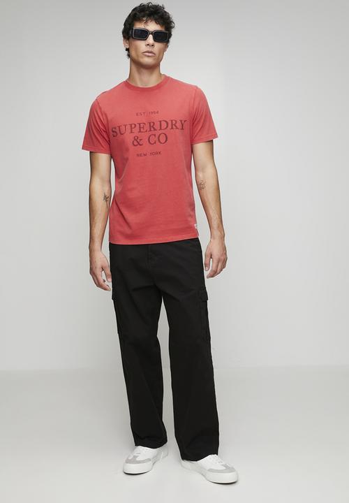 Superdry. - 1954 Company Relaxed Tee-Base Red