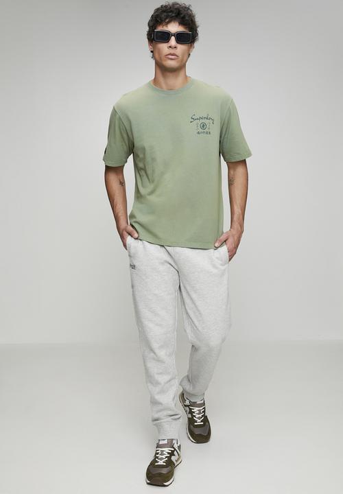 Superdry. - Tokyo Narrative Loose Tee-Lily Pad Green