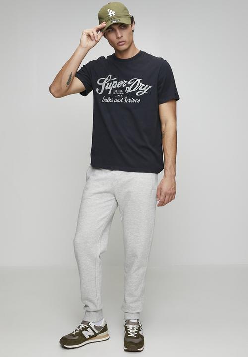 Superdry. - Industry Worker Relaxed Tee-Eclipse Navy