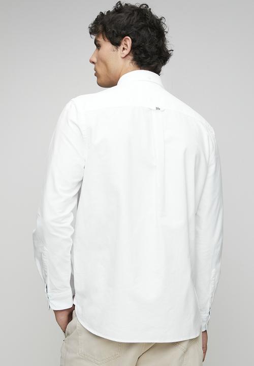 Superdry. - Preppy Oxford Long Sleeve Shirt-Optic