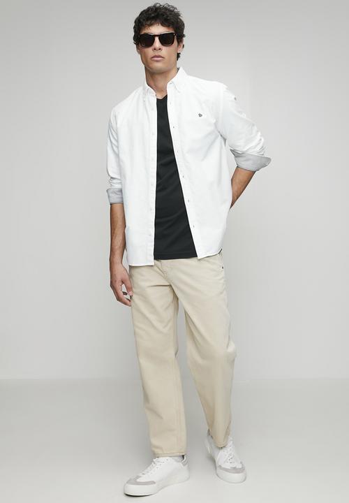 Superdry. - Preppy Oxford Long Sleeve Shirt-Optic