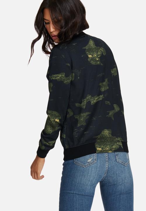 Missguided - Sequin camo bomber jacket