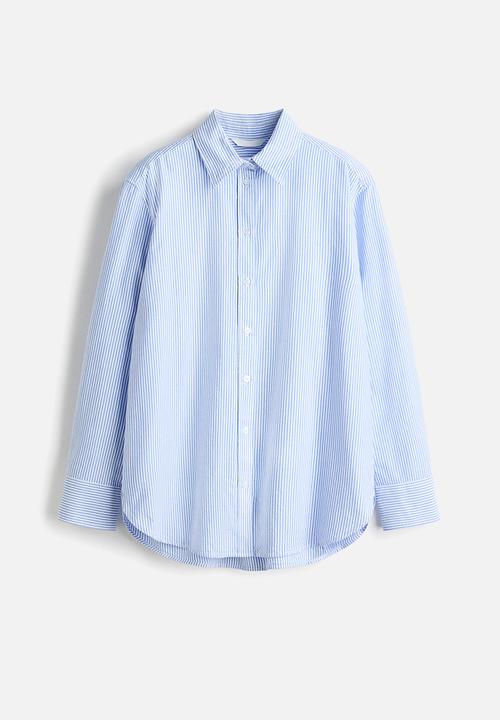 H&M - Oxford shirt - blue/striped