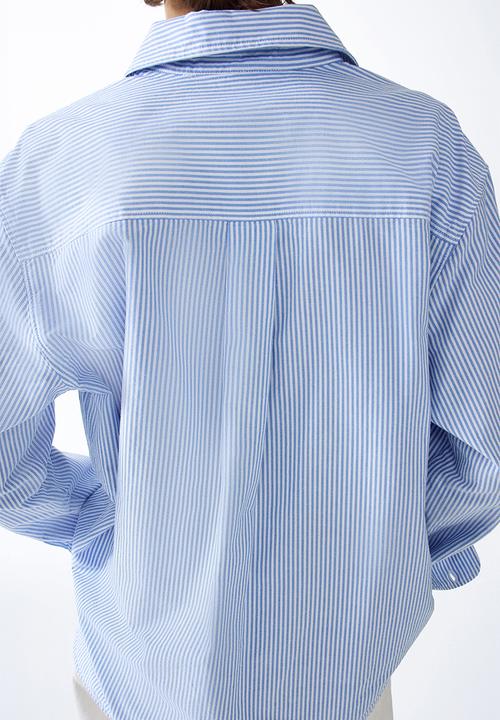 H&M - Oxford shirt - blue/striped