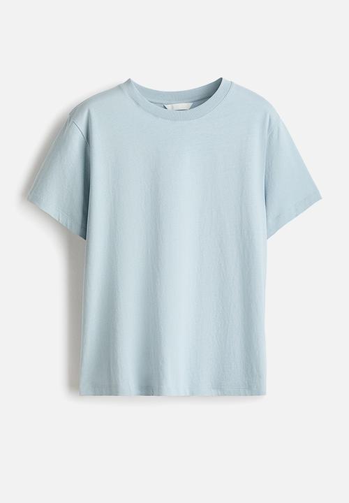 H&M - Cotton T-shirt - light turquoise