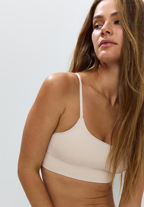 H&M - Seamless padded bralette - light beige