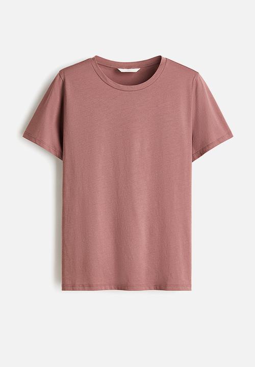 H&M - Cotton t-shirt - dark dusty pink
