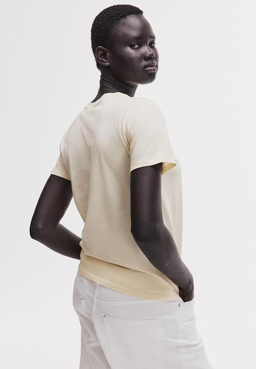 H&M - Cotton t-shirt - light yellow
