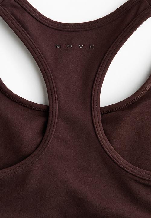 H&M - Medium support sports bra with softmove™ - warm brown