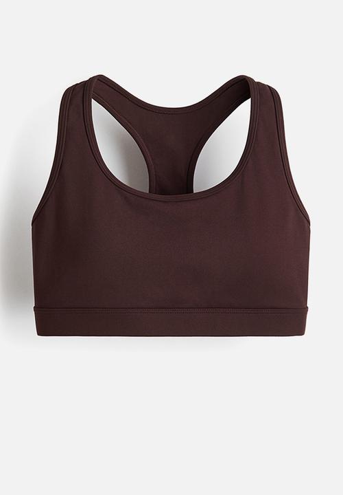 H&M - Medium support sports bra with softmove™ - warm brown