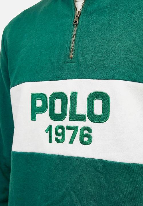 POLO - Wandile Sport Ls Cut And Sew Sweat Top - Green