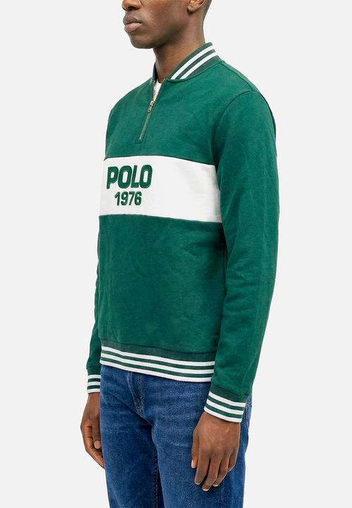 POLO - Wandile Sport Ls Cut And Sew Sweat Top - Green
