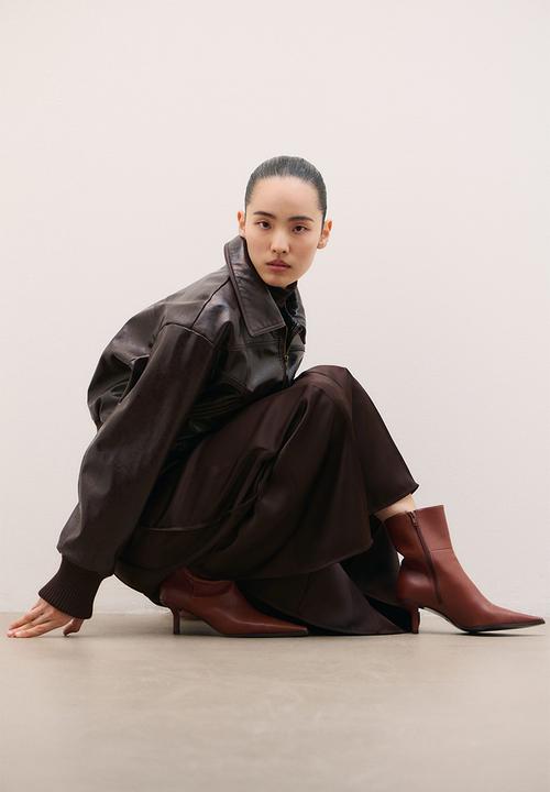 H&M - Heeled ankle boots - brown