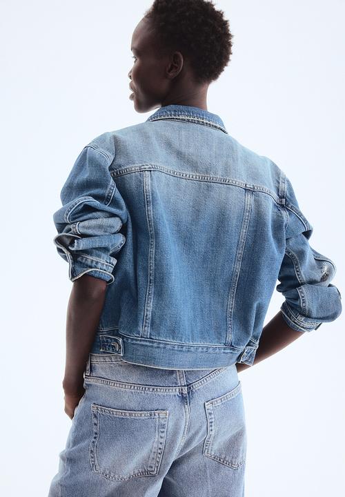 H&M - Denim jacket - washed denim blue