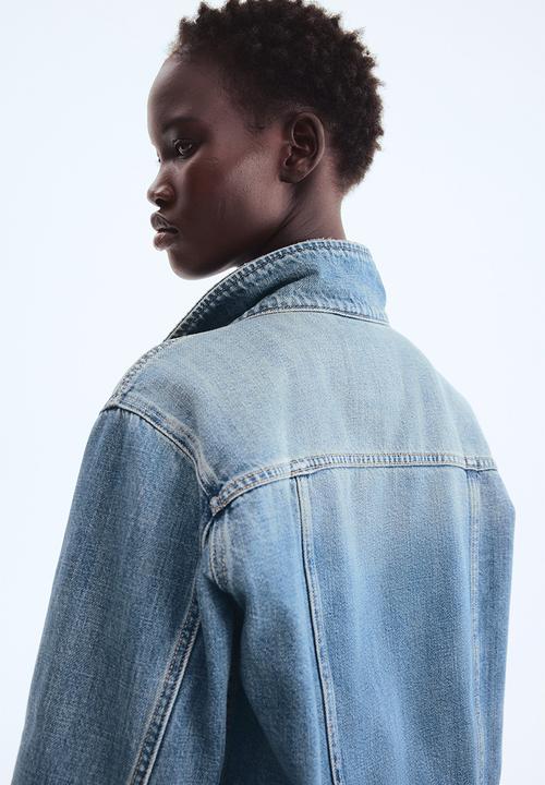 H&M - Denim jacket - washed denim blue