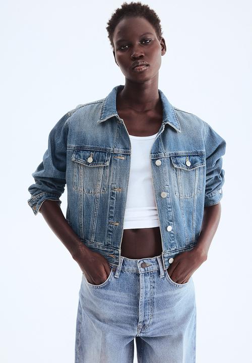 H&M - Denim jacket - washed denim blue