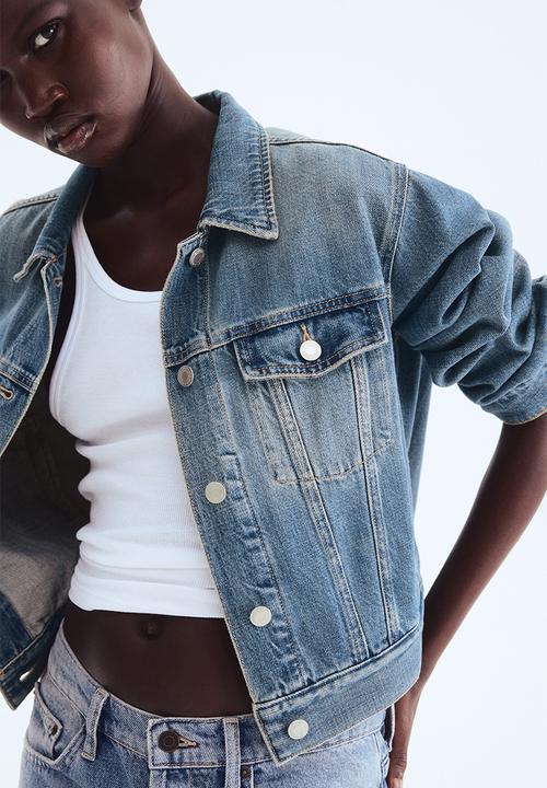 H&M - Denim jacket - washed denim blue