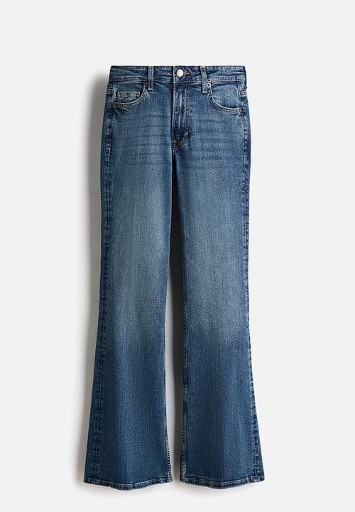 H&M - Flared high jeans - denim blue
