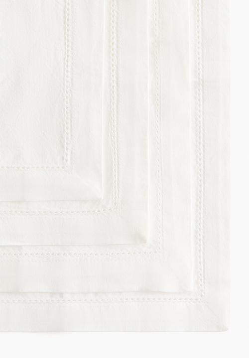 H&M - 4-Pack cotton napkins - white