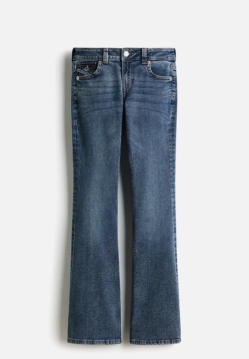 H&M - Flared low jeans - denim blue