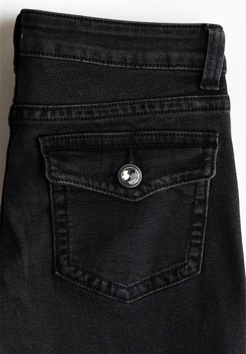 H&M - Flared low jeans - washed black