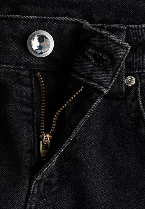 H&M - Flared low jeans - washed black