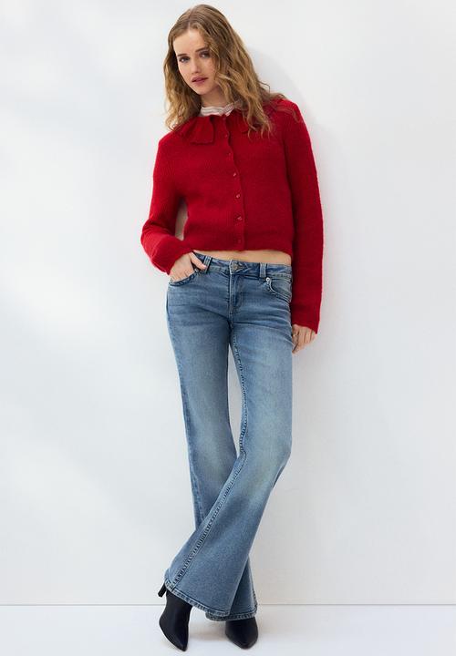 H&M - Flared low jeans - light denim blue