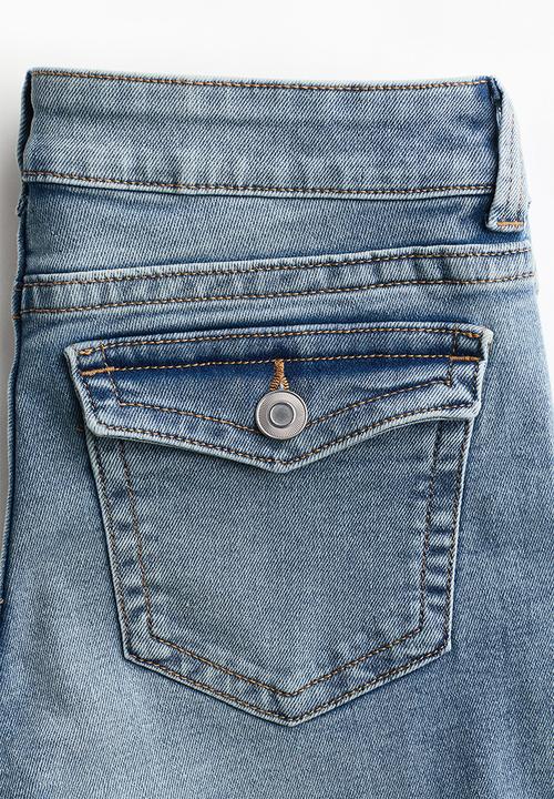 H&M - Flared low jeans - light denim blue