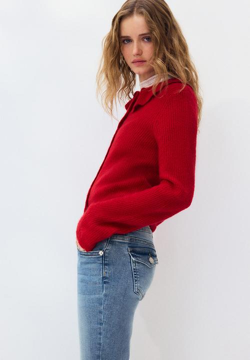 H&M - Flared low jeans - light denim blue