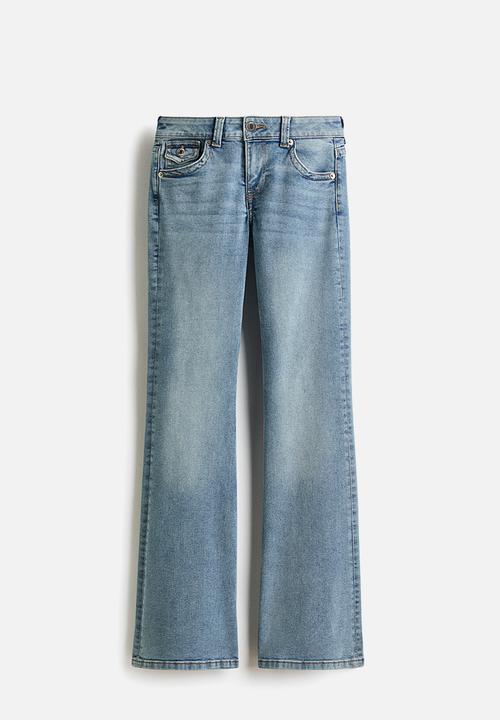 H&M - Flared low jeans - light denim blue