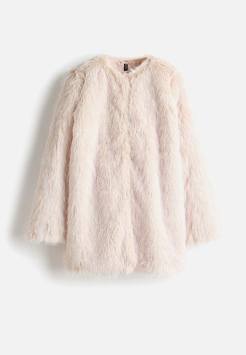 H&M - Fluffy coat - light beige