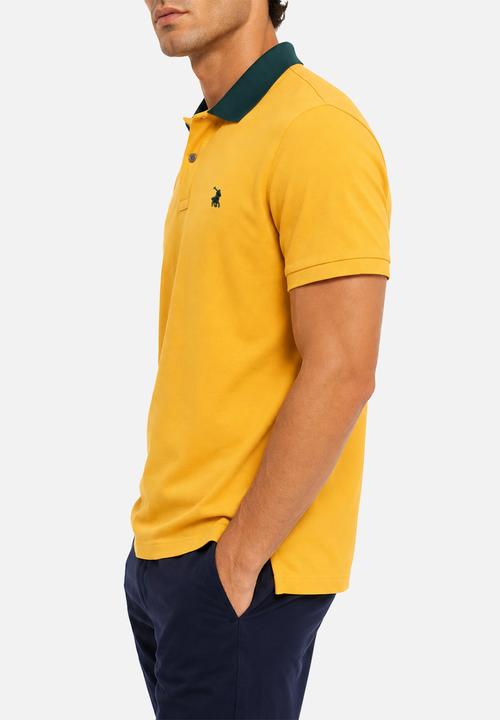 POLO - Mens Yellow Sports Golfer - Yellow