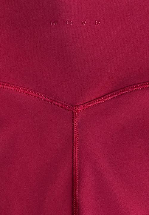 H&M - Sculptmove™ high-waisted leggings - dark fuchsia