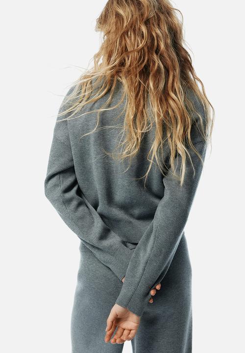 H&M - Zip-top jumper - grey marl