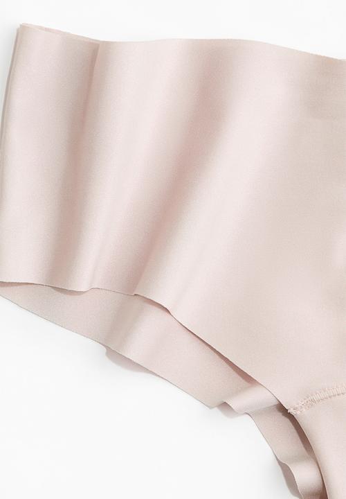 H&M - 3 Pack invisible hipster briefs - light pink/light beige/black