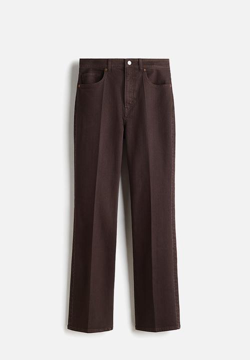 H&M - Bootcut high jeans - dark brown