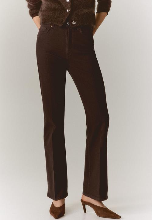 H&M - Bootcut high jeans - dark brown