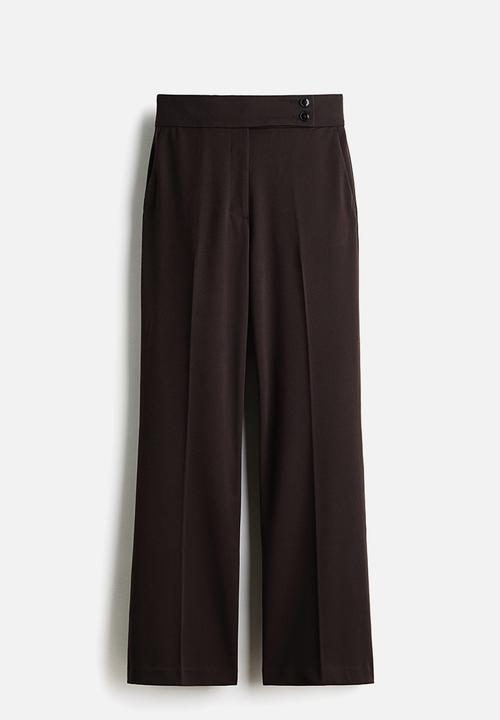 H&M - Bootcut twill trousers - dark brown