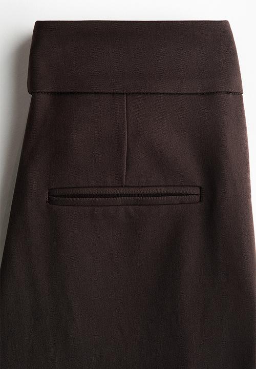 H&M - Bootcut twill trousers - dark brown