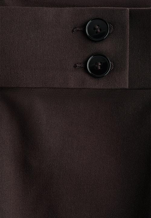 H&M - Bootcut twill trousers - dark brown