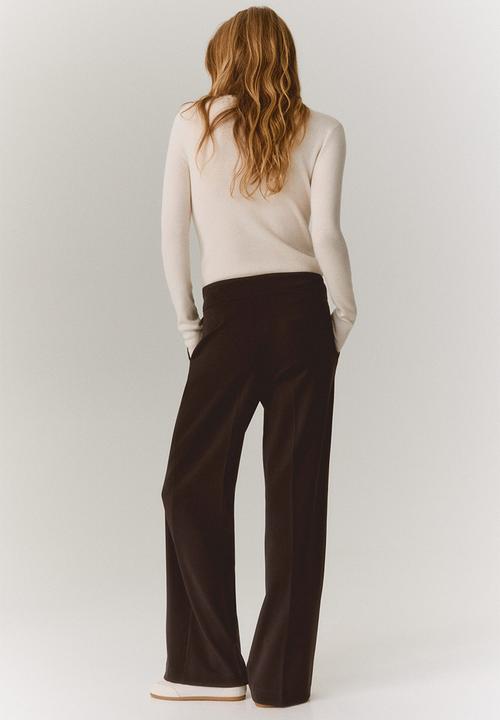 H&M - Bootcut twill trousers - dark brown
