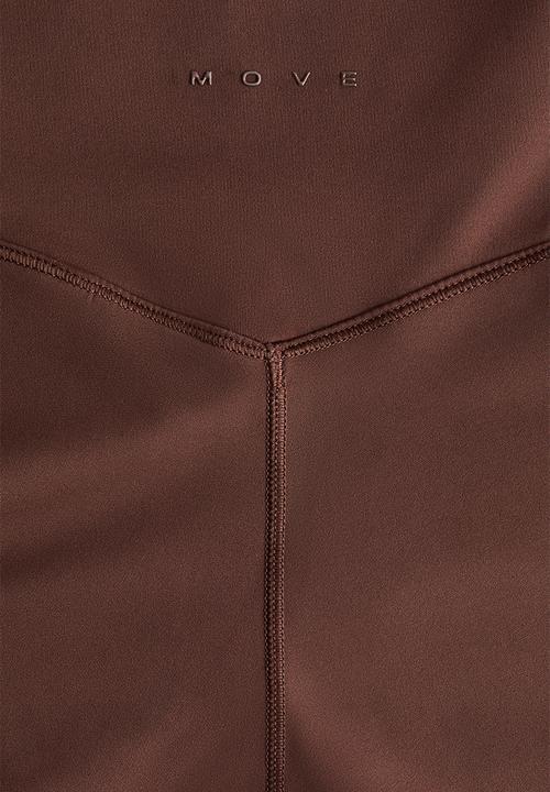 H&M - Sculptmove™ flared sports leggings - brown