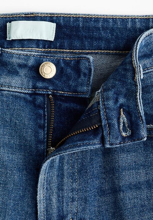 H&M - Slim straight high ankle jeans - denim blue