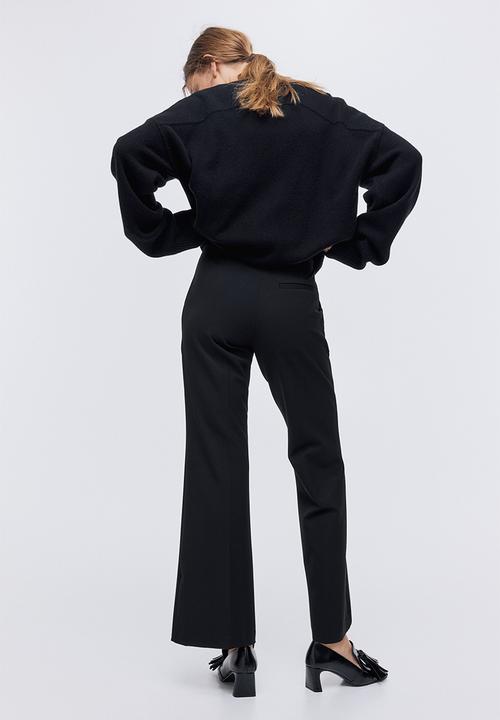 H&M - Flared trousers - black